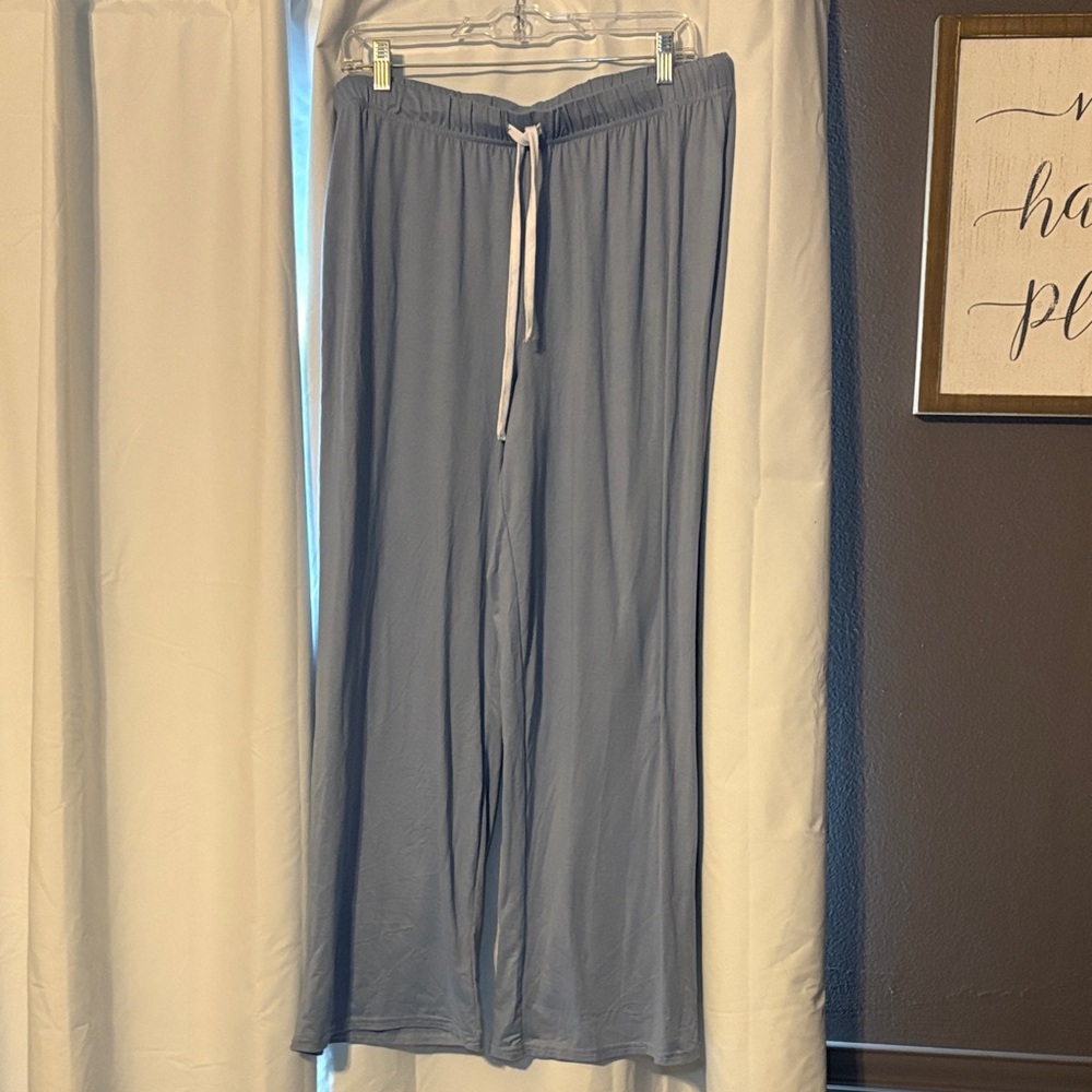 NWOT Rae Dunn Light Blue Wide-Leg Pants